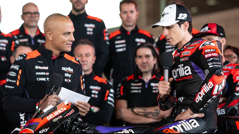 Presentazione Aprilia, Viñales: "Voglio vincere, dipende solo da noi"