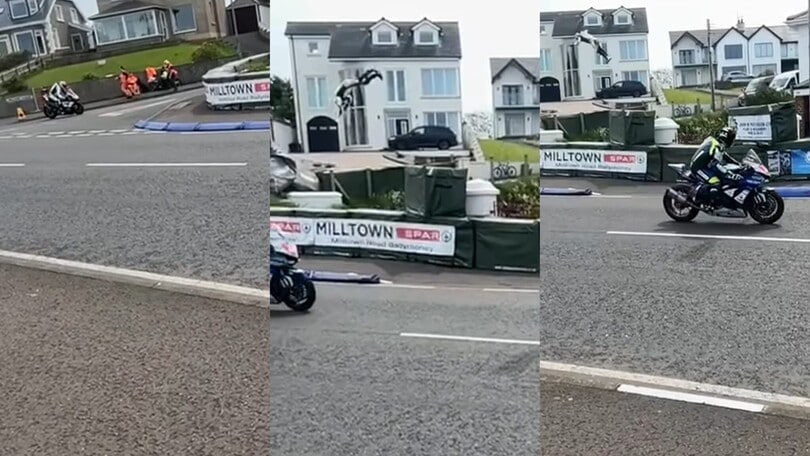 Che spavento alla North West 200: Cassidy “vola”... in una villa!