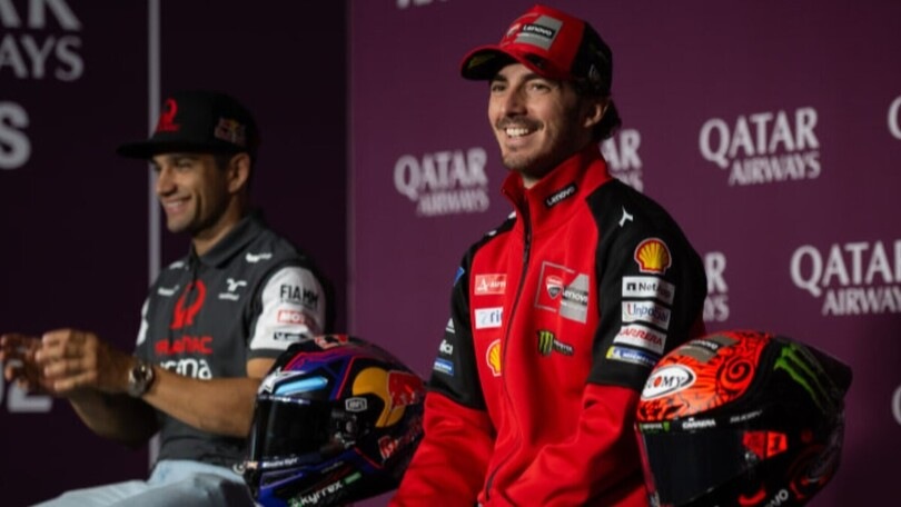 Bagnaia alla festa Ducati: "Il momento più difficile? Verstappen che vince il quarto titolo"