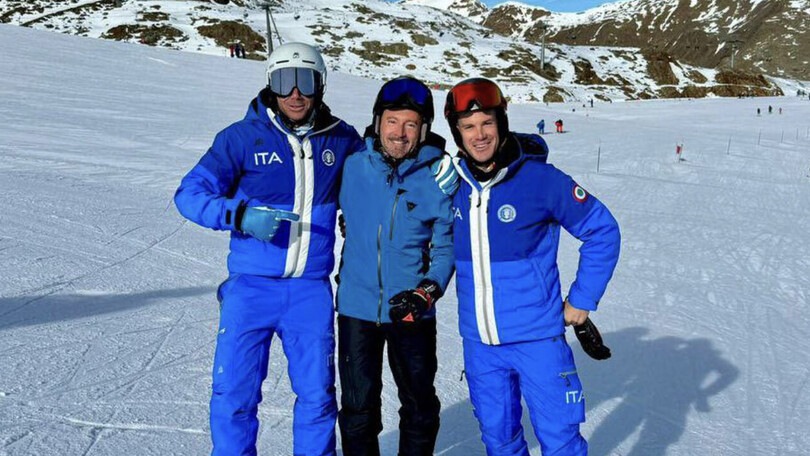 Il nuovo obiettivo raggiunto da Max Biaggi: dalla pista di asfalto a quella... da sci!