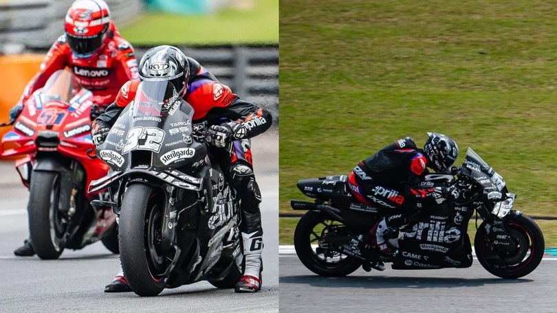 MotoGP test: la particolare livrea Aprilia per il lavoro invernale del 2025