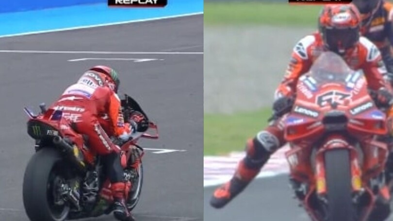 MotoGP, Pecco perde il controllo in partenza