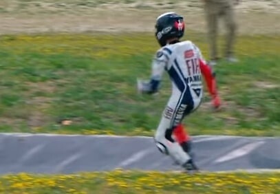 MotoGP, Jerez: l'iconica esultanza di Jorge Lorenzo nel 2010