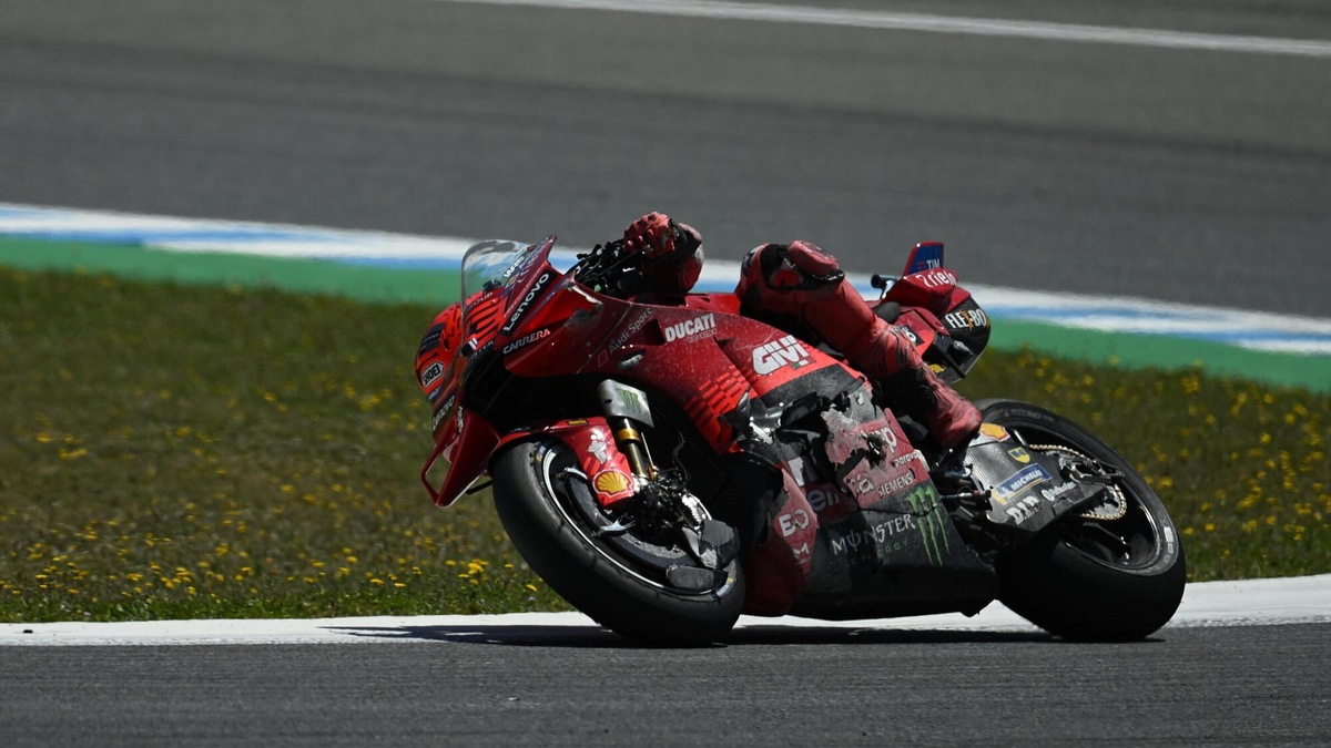 MotoGP Jerez, Marc Marquez: “È l’anno in cui cado meno ma sempre in gara”