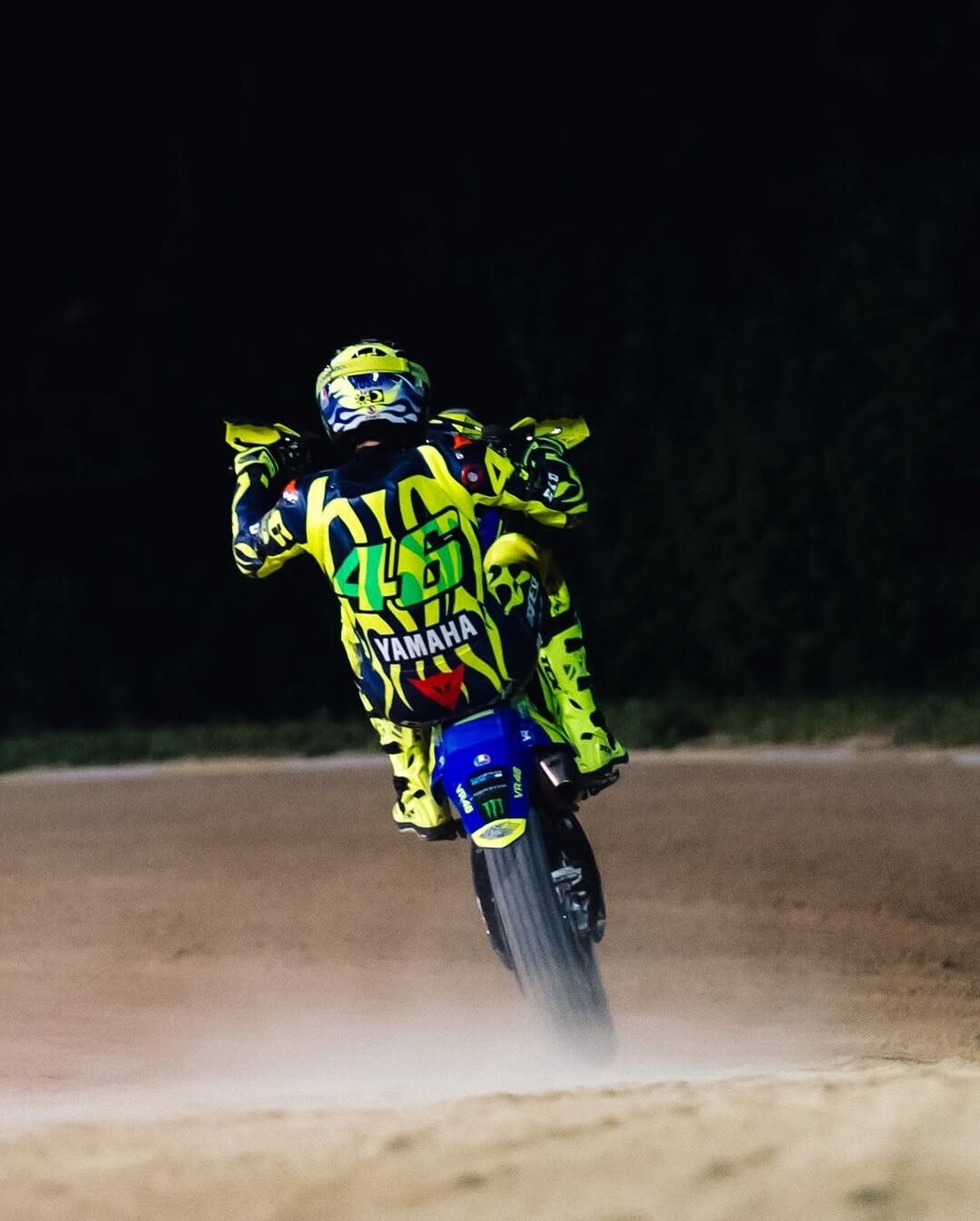 Valentino Rossi torna al Ranch per un allenamento
