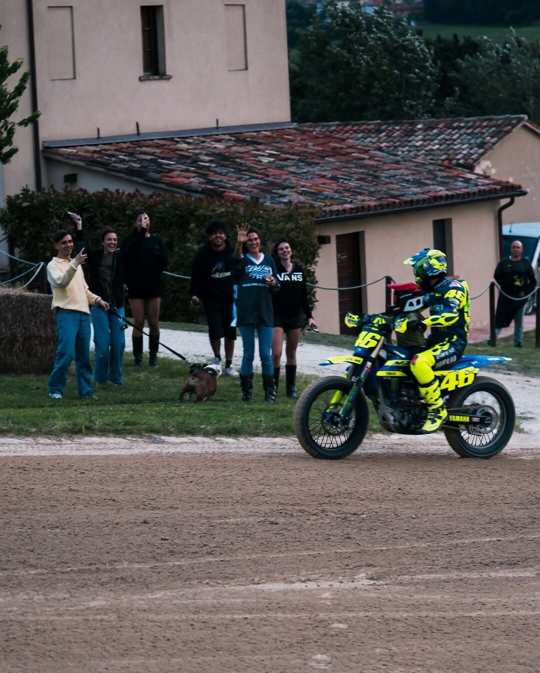 Valentino Rossi torna al Ranch per un allenamento