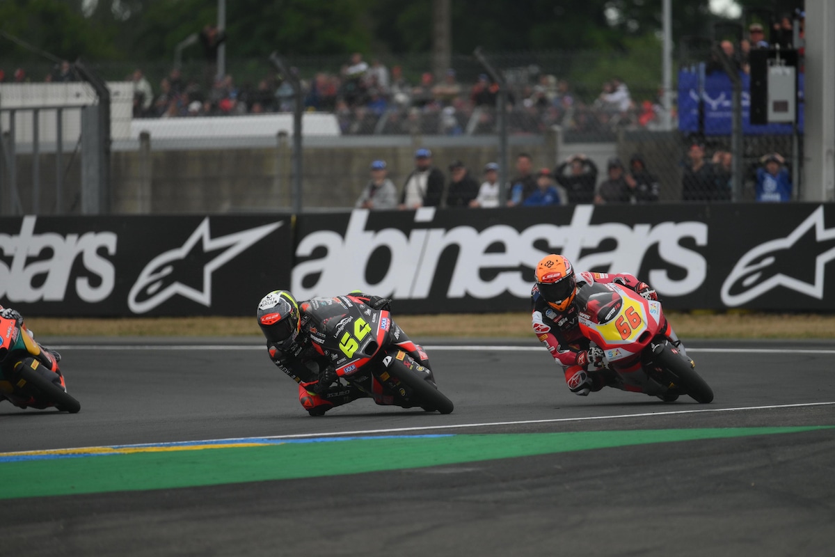 Moto3 Francia, la sequenza dell'incidente all'ultimo giro tra Muñoz e Kelso