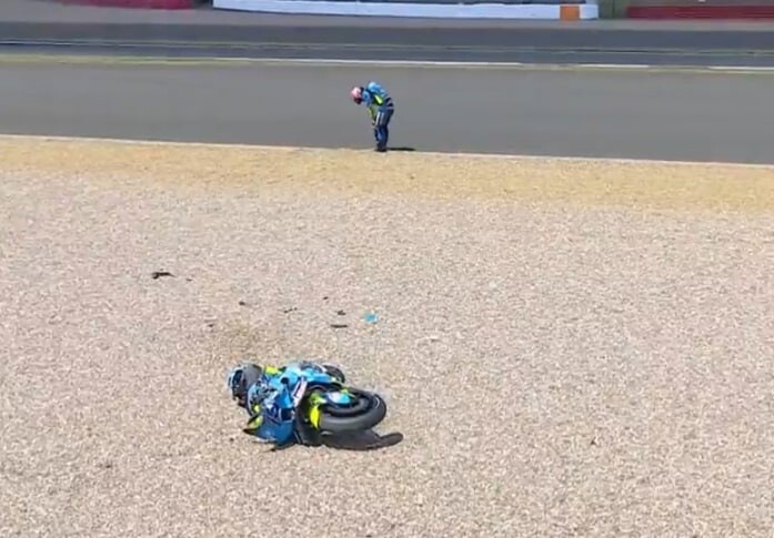 MotoGP, bruttissimo volo di Ogura a Silverstone