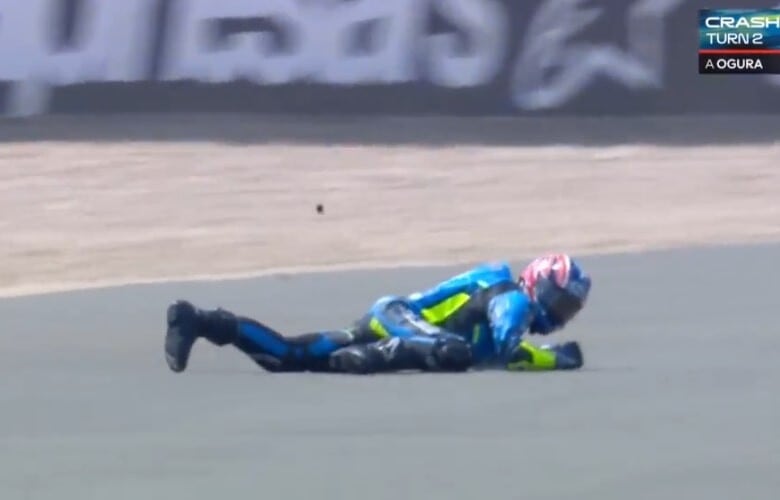 MotoGP, bruttissimo volo di Ogura a Silverstone