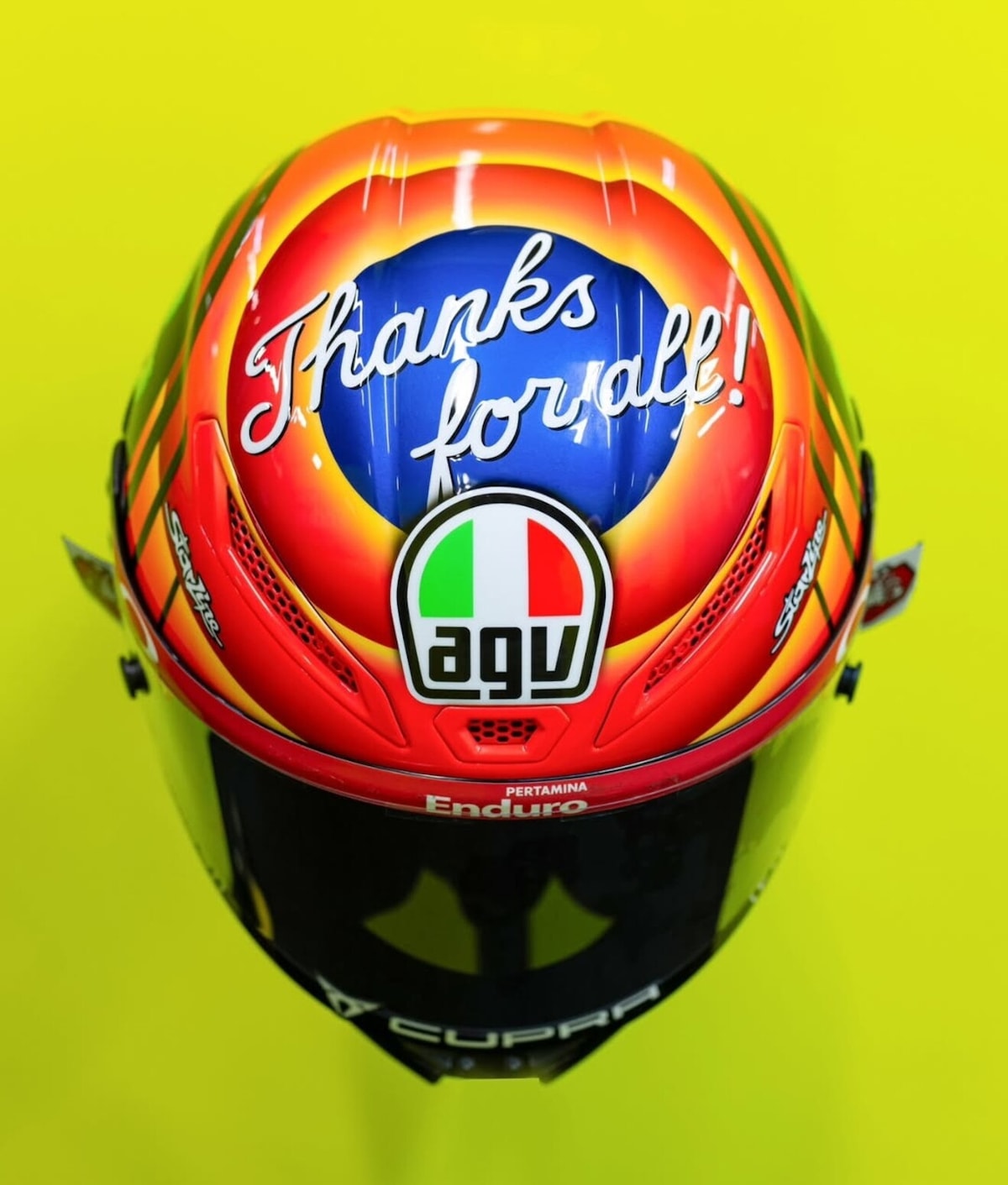 MotoGP, una varietà dei caschi speciali: da Bagnaia a Iannone