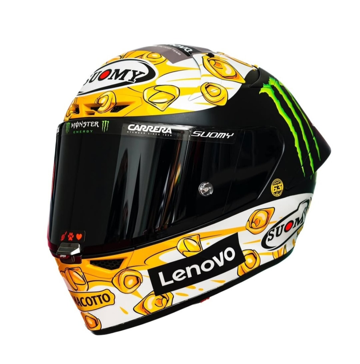 MotoGP, una varietà dei caschi speciali: da Bagnaia a Iannone