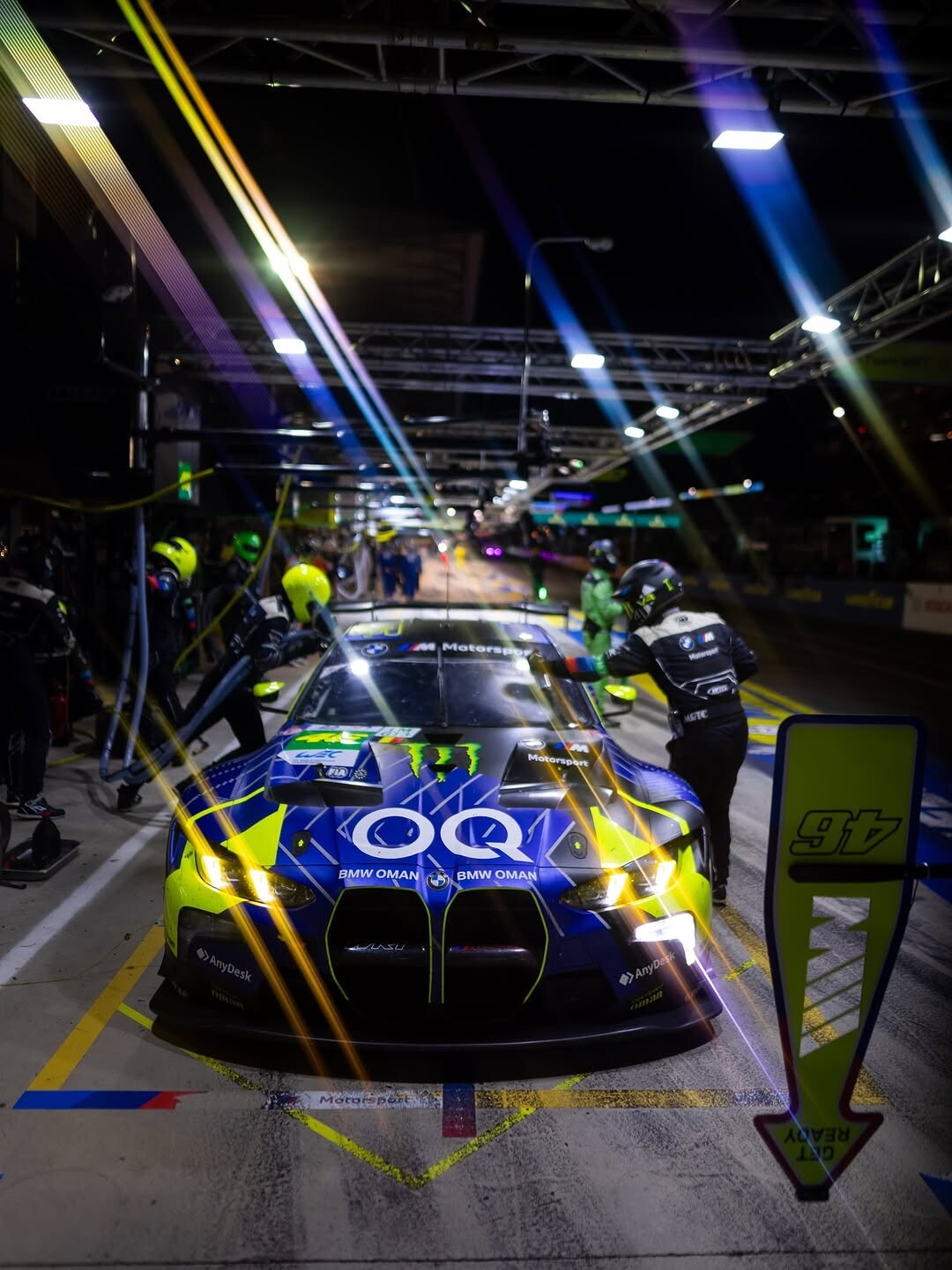 Valentino Rossi alla 24h di Le Mans: le foto dei primi giri in pista