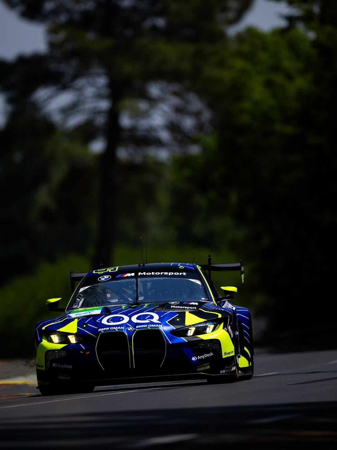 Valentino Rossi alla 24h di Le Mans: le foto dei primi giri in pista