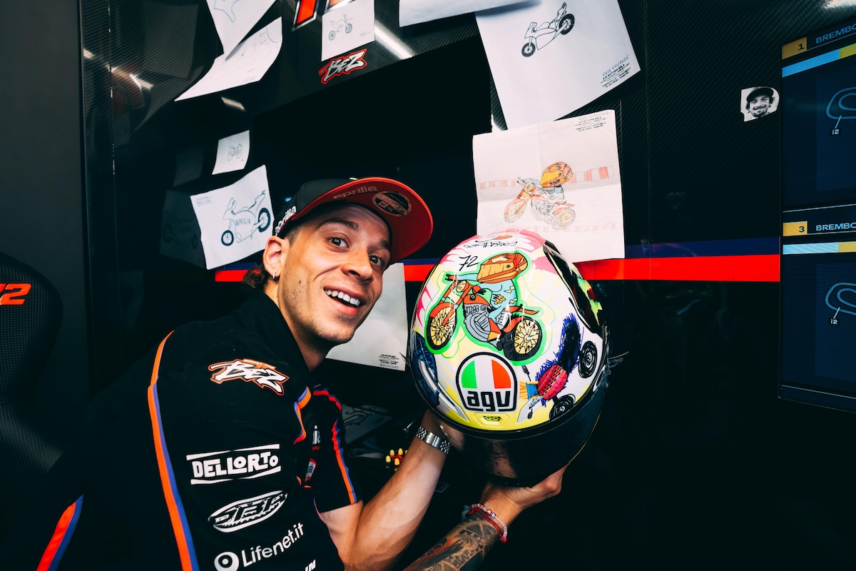 MotoGP, Bezzecchi al Mugello con l'iniziativa benefica "Caschi per il Cuore"