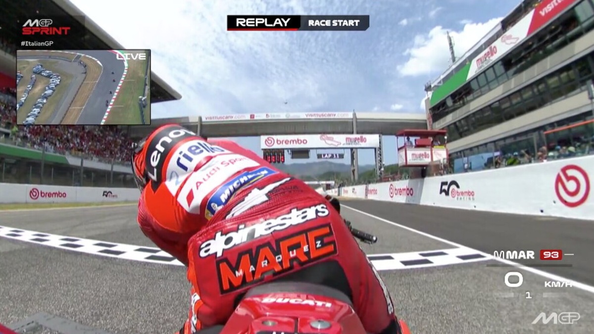 MotoGP, Mugello: problema al launch control per Marc Marquez al via della Sprint