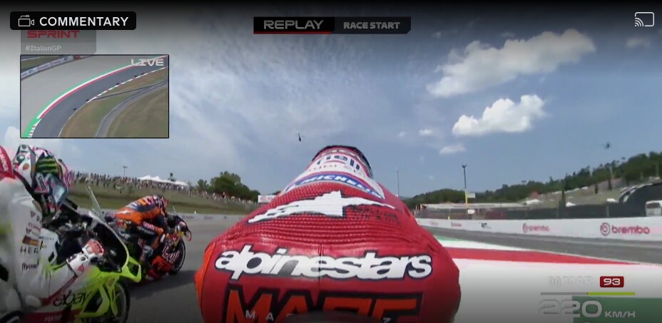 MotoGP, Mugello: problema al launch control per Marc Marquez al via della Sprint