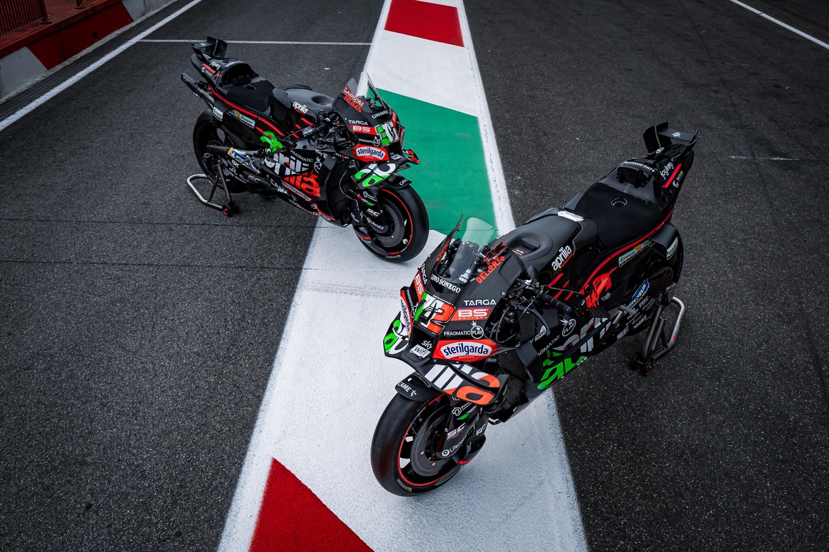 MotoGP, Aprilia celebra il Mugello indossando il tricolore : le foto della livrea