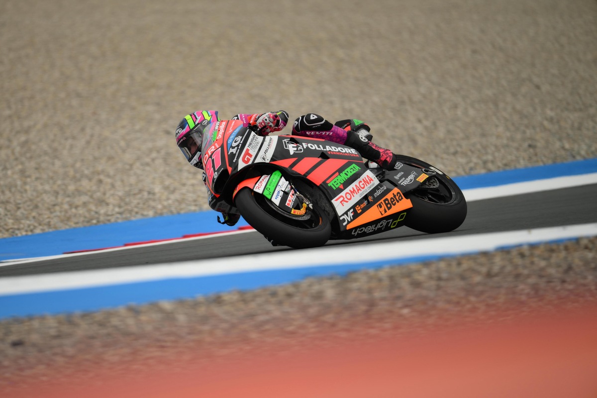 Moto2 Assen: Alonso Lopez apre le danze in Olanda, quarto Tony Arbolino