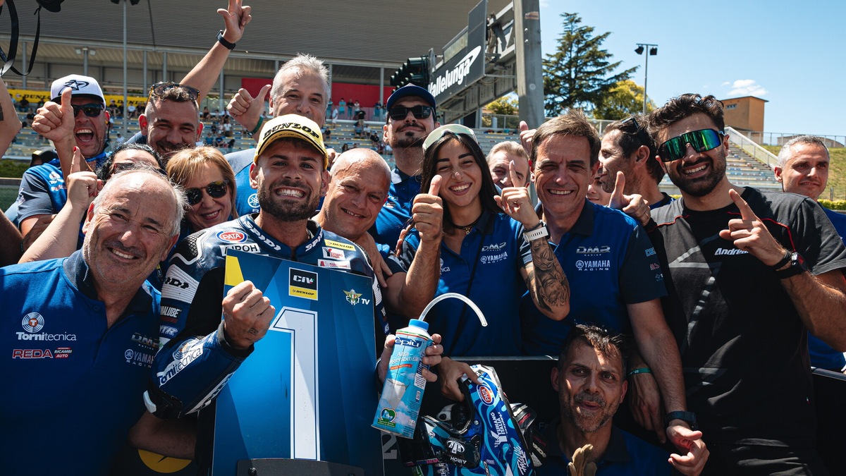 CIV SBK, Delbianco inarrestabile: dominio assoluto in Gara 1 a Vallelunga