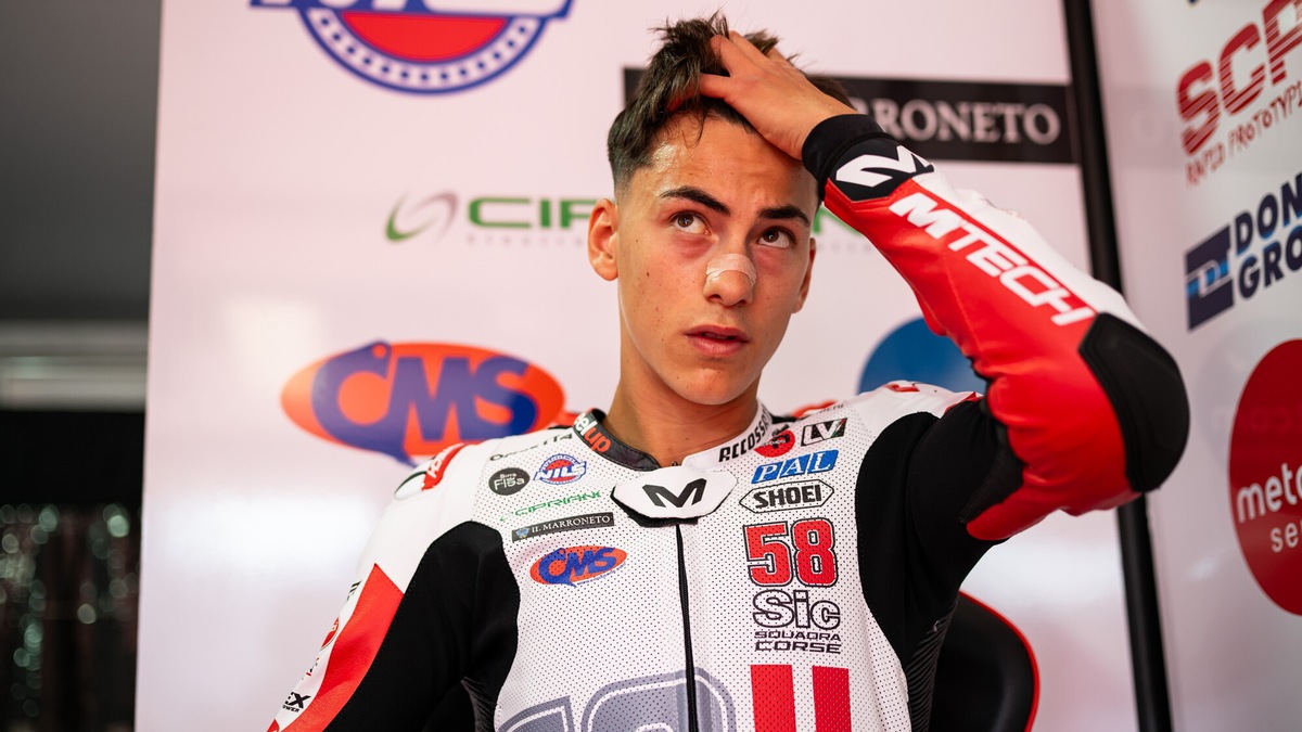 Moto3, Lunetta: "Ho rivisto le immagini dell'incidente, sono stato fortunato"