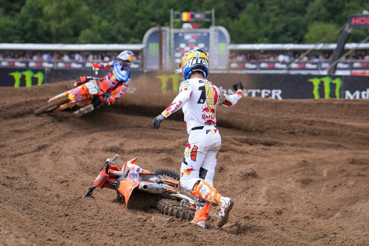 La spettacolare caduta di Sacha Coenen a Lommel