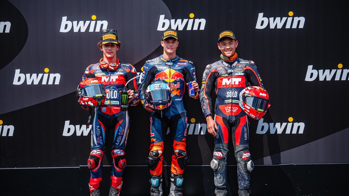 Moto3 Austria, festa KTM con Perrone in pole position. Quarto Foggia