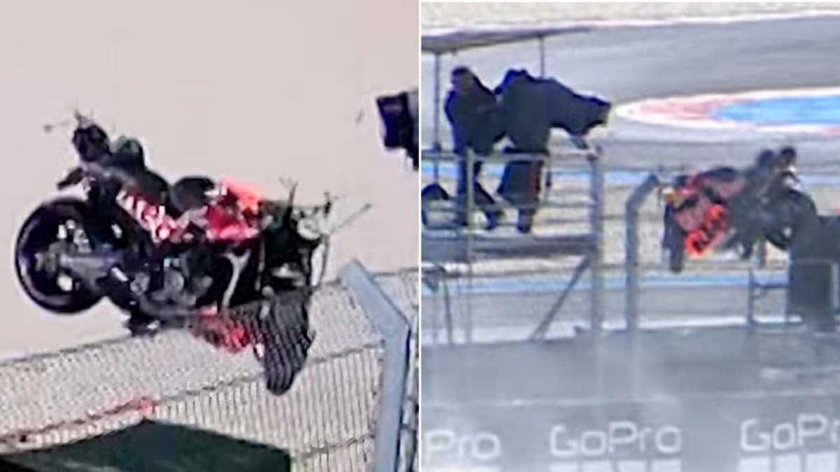 MotoGP, che rischio al Balaton: la KTM di Acosta prende il volo e sfiora il cameraman