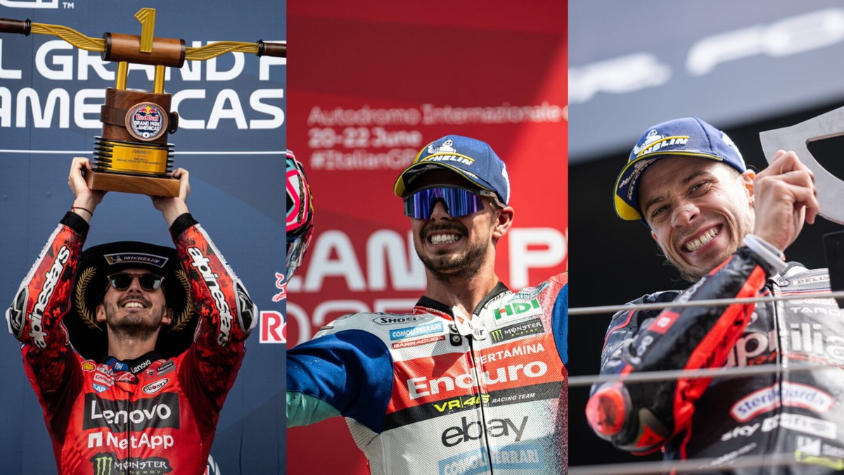 MotoGP 2025: tutti i festeggiamenti dei piloti italiani ad oggi