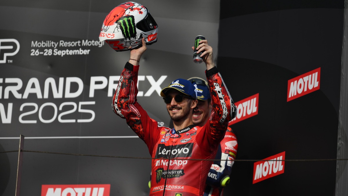 MotoGP, alba Rossa (e perfetta) a Motegi: Ducati vincente con Bagnaia, nono titolo per Marquez
