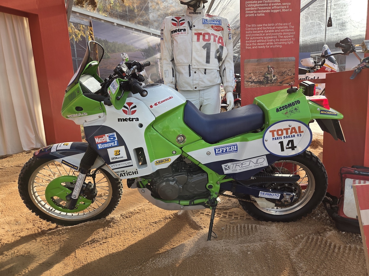 EICMA 2025, dalla moto di Sabine alla KTM di Sanders: tutta la storia della Dakar
