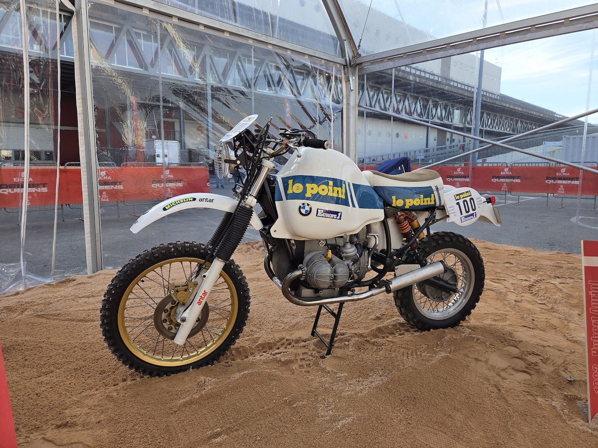 EICMA 2025, dalla moto di Sabine alla KTM di Sanders: tutta la storia della Dakar