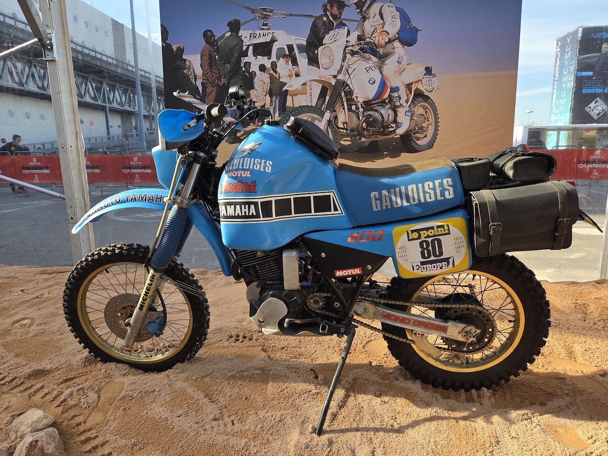 EICMA 2025, dalla moto di Sabine alla KTM di Sanders: tutta la storia della Dakar