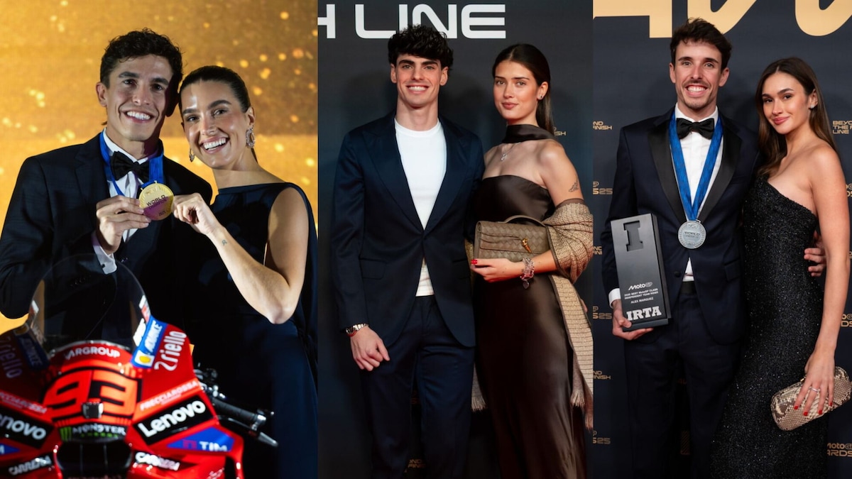 MotoGP Awards: le fidanzate e le famiglie dei piloti premiati