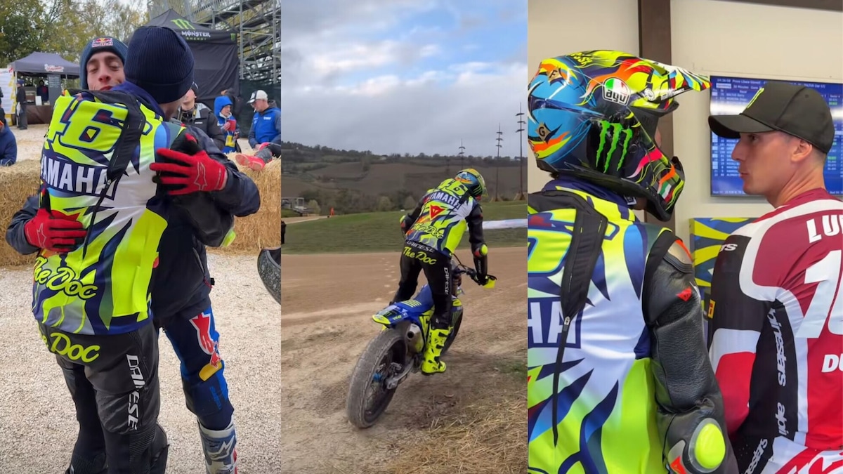 Valentino Rossi e la 100 km dei Campioni: le foto della prima giornata di libere