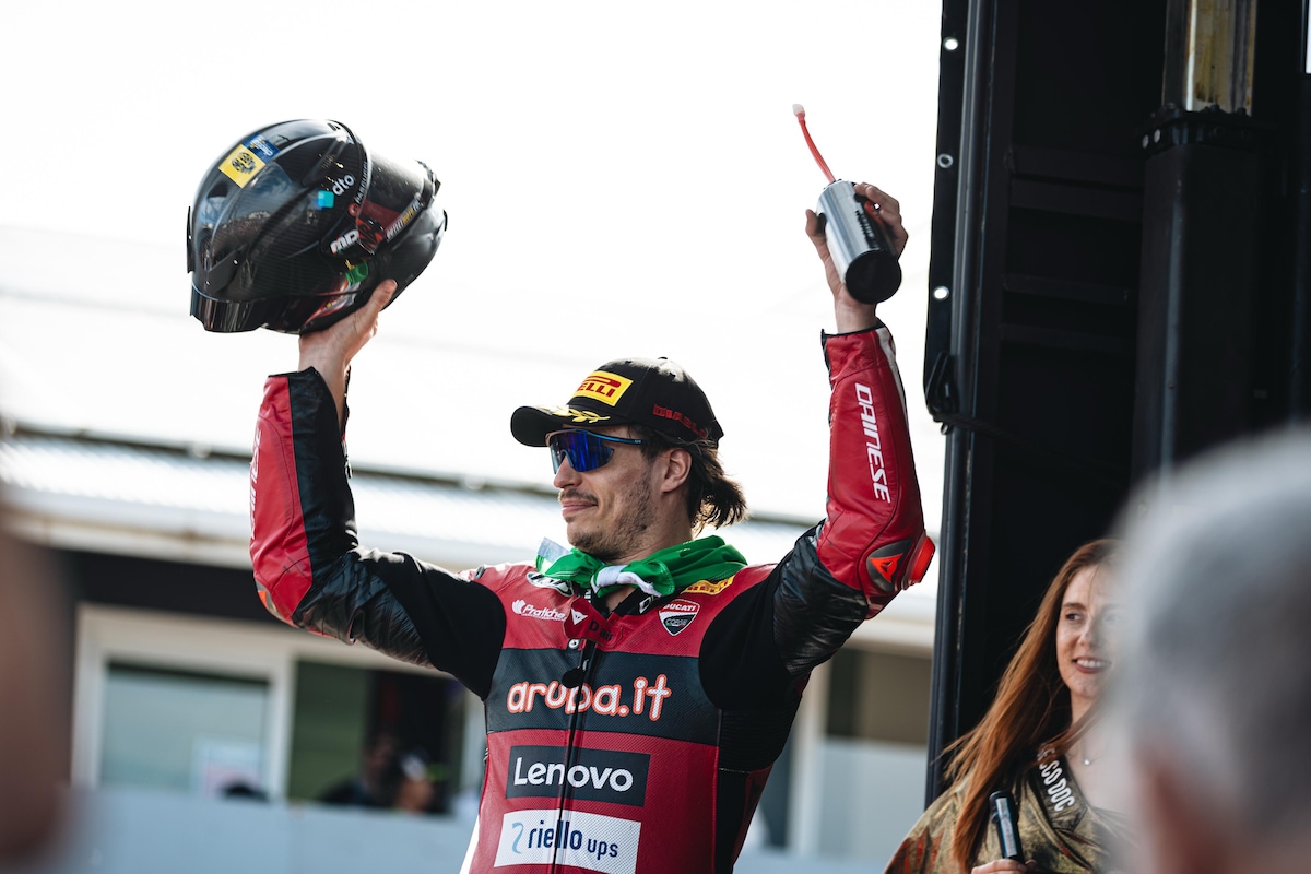 SBK, tutte le più belle foto del podio tricolore di Phillip Island 