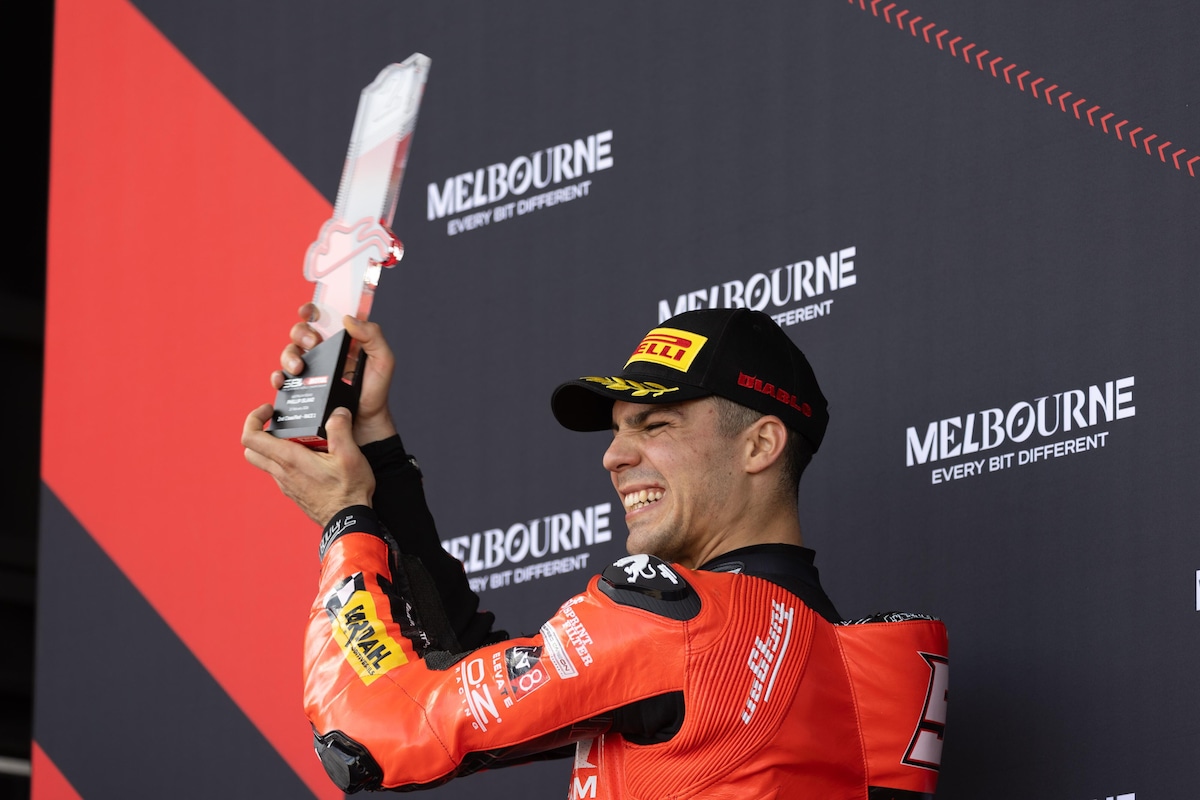 SBK, tutte le più belle foto del podio tricolore di Phillip Island 