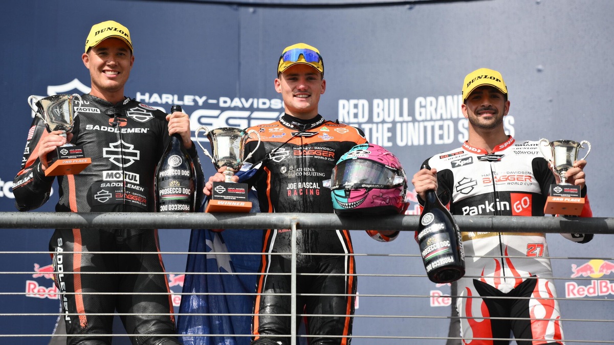 H-D Bagger World Cup: McDonald trionfa in Gara 1 ad Austin, Rovelli sul podio
