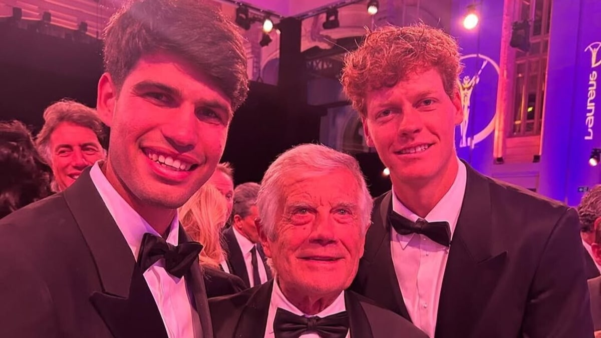 Laureus Awards 2026, Giacomo Agostini con Sinner e Alcaraz: le foto