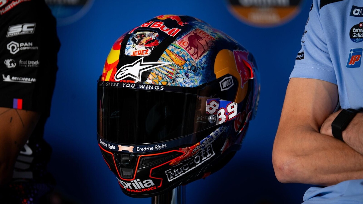 GP Spagna, Martin omaggia Jerez con il suo casco speciale: le foto