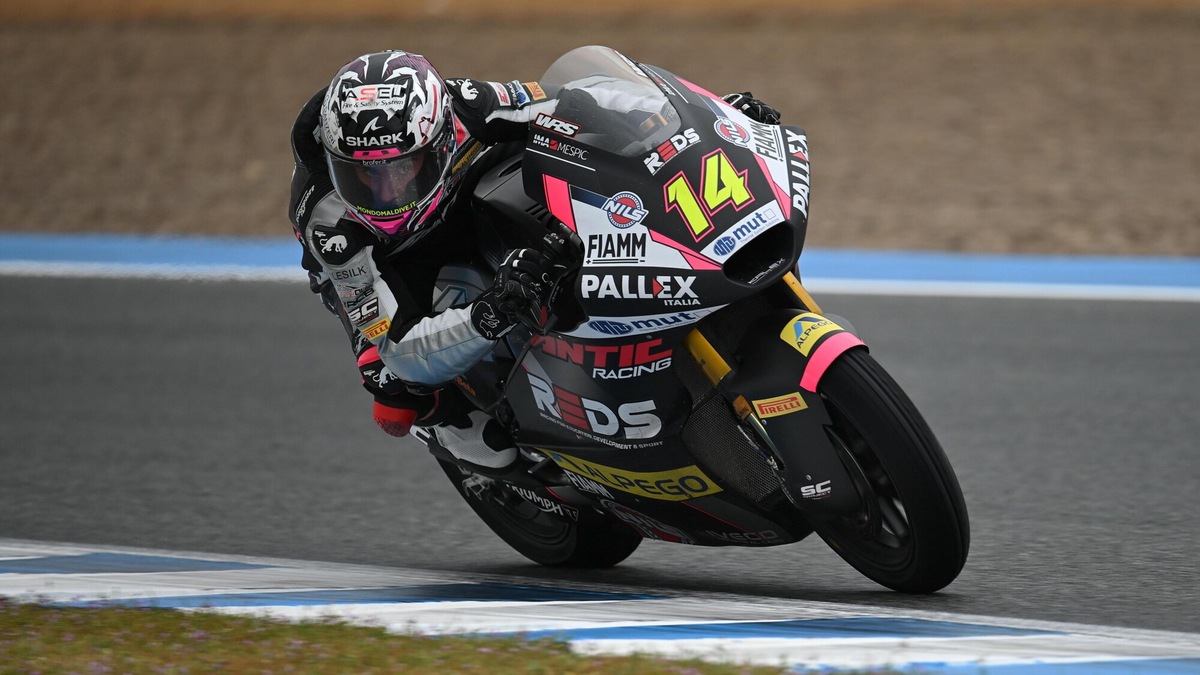 Moto2, GP Jerez: Arbolino svetta nelle FP2 sul bagnato davanti ad Aji
