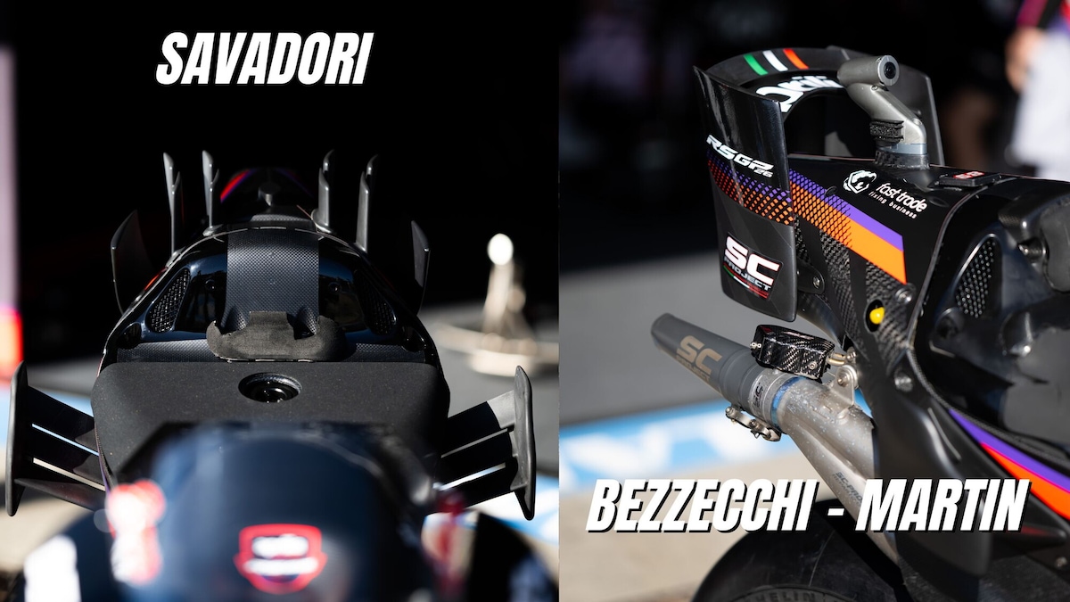 Novità aerodinamiche per Aprilia ad Jerez: Savadori codone da "stegosauro"