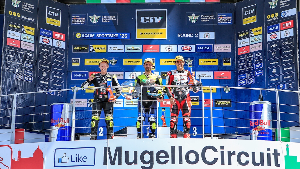 CIV Sportbike: colpo di scena al Mugello, Bianchi out e Coppola vince Gara 1