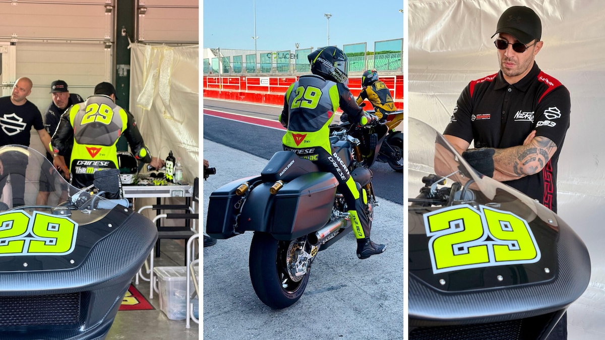 Le prime immagini di Iannone sulla Harley - Davidson Road Glide per la Bagger World Cup | Esclusiva
