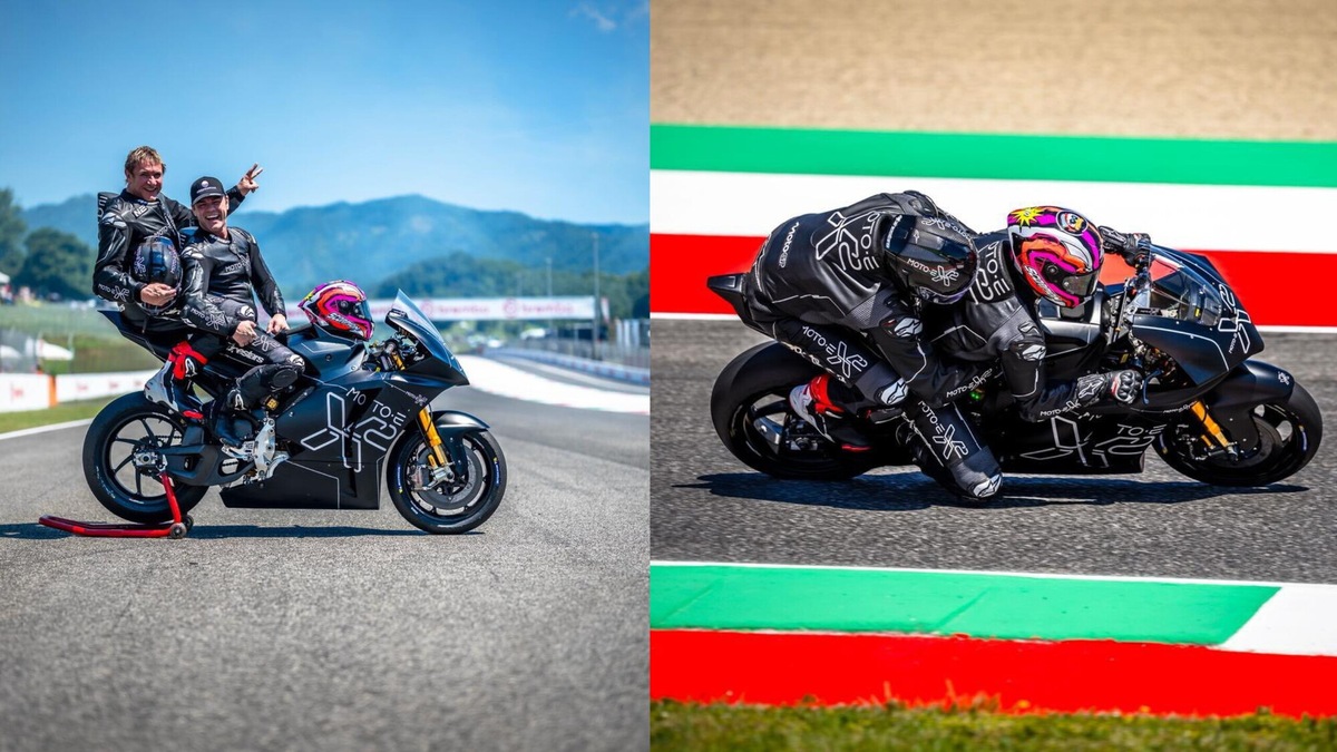 Simon Le Bon su una MotoGP al Mugello