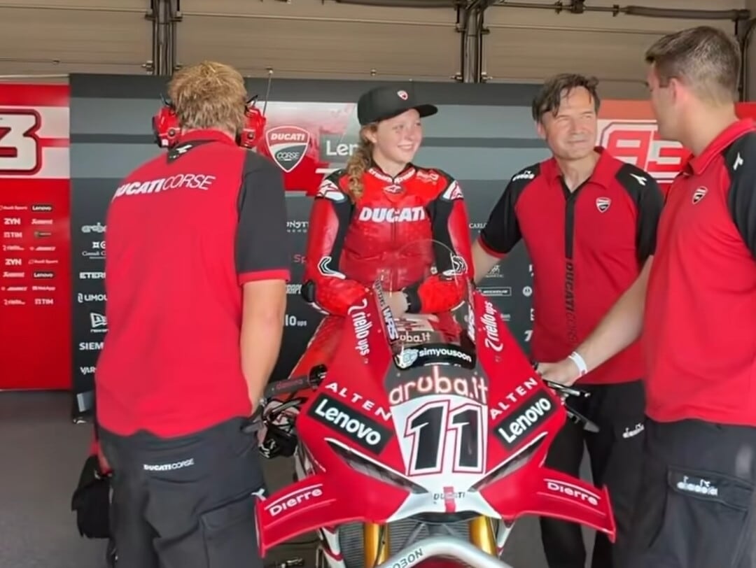 Da sogno a realtà: la 19enne Kayla Yaakov ha guidato la Ducati MotoGP!