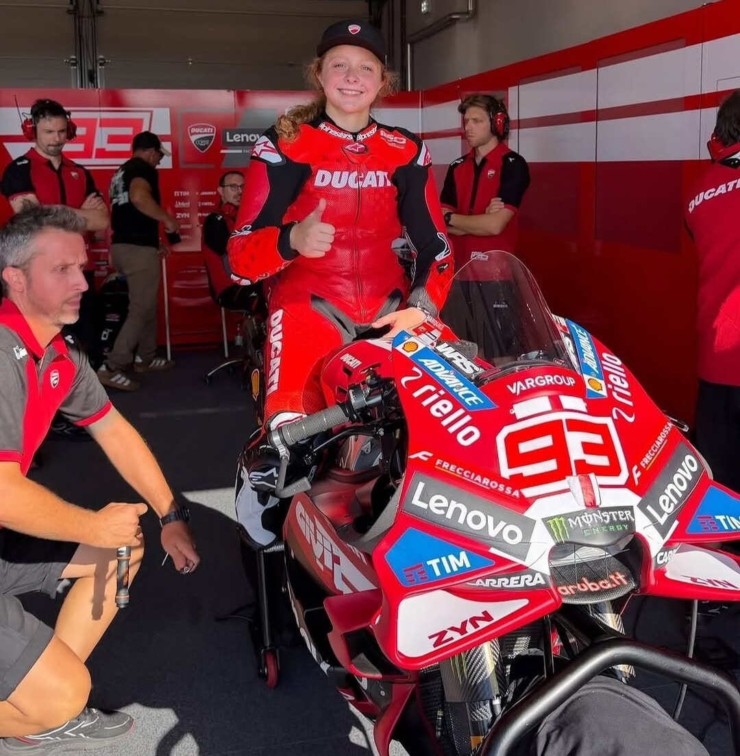 Da sogno a realtà: la 19enne Kayla Yaakov ha guidato la Ducati MotoGP!