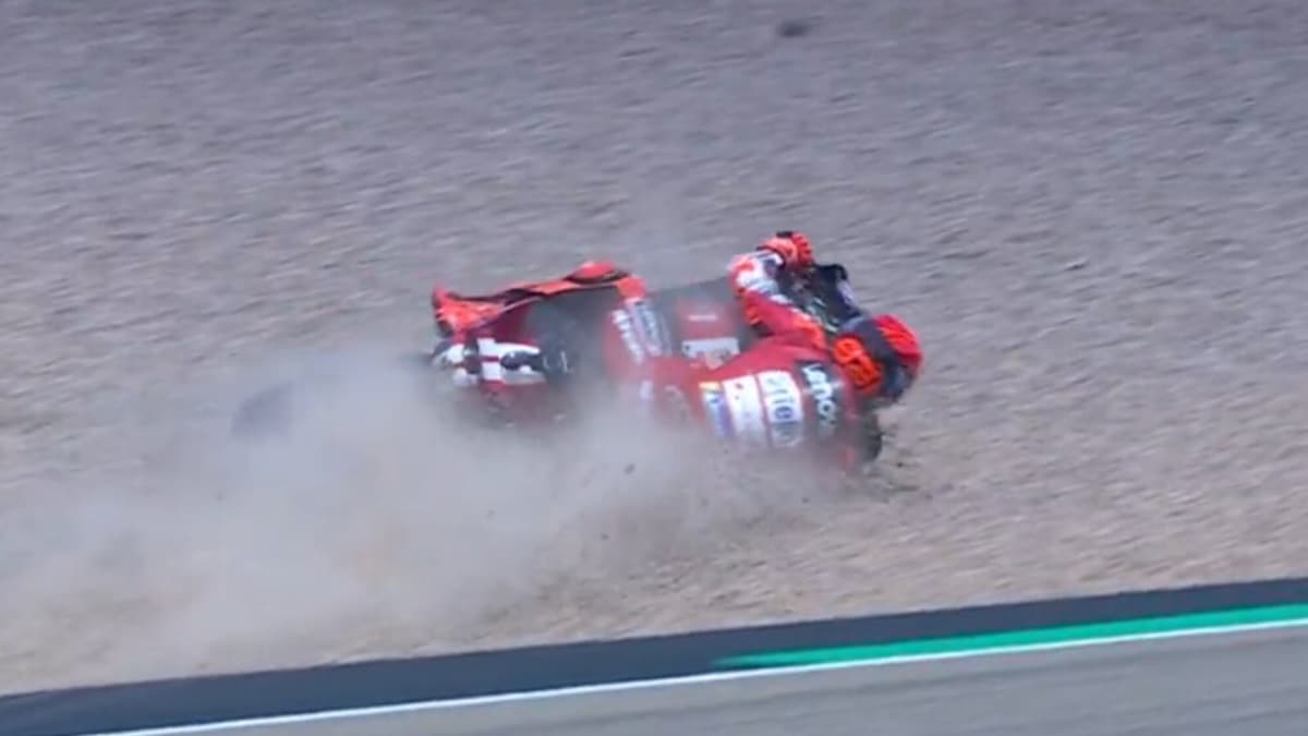 GP Germania, rischiosa caduta per Marc Márquez