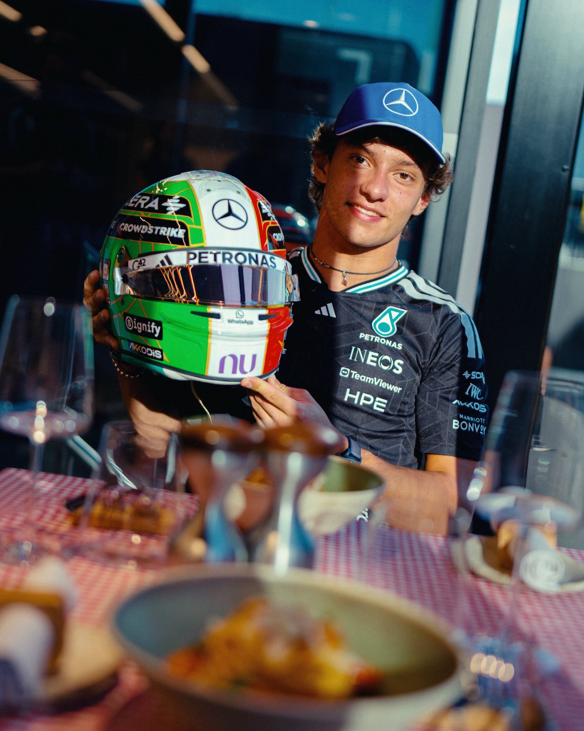 Andrea Kimi Antonelli omaggia Valentino Rossi a Monza