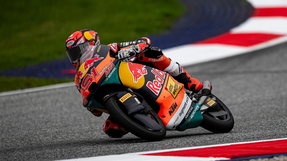 Moto3, GP Austria: Uriarte al comando nelle FP2 bagnate, Pini e Bertelle in Top 10