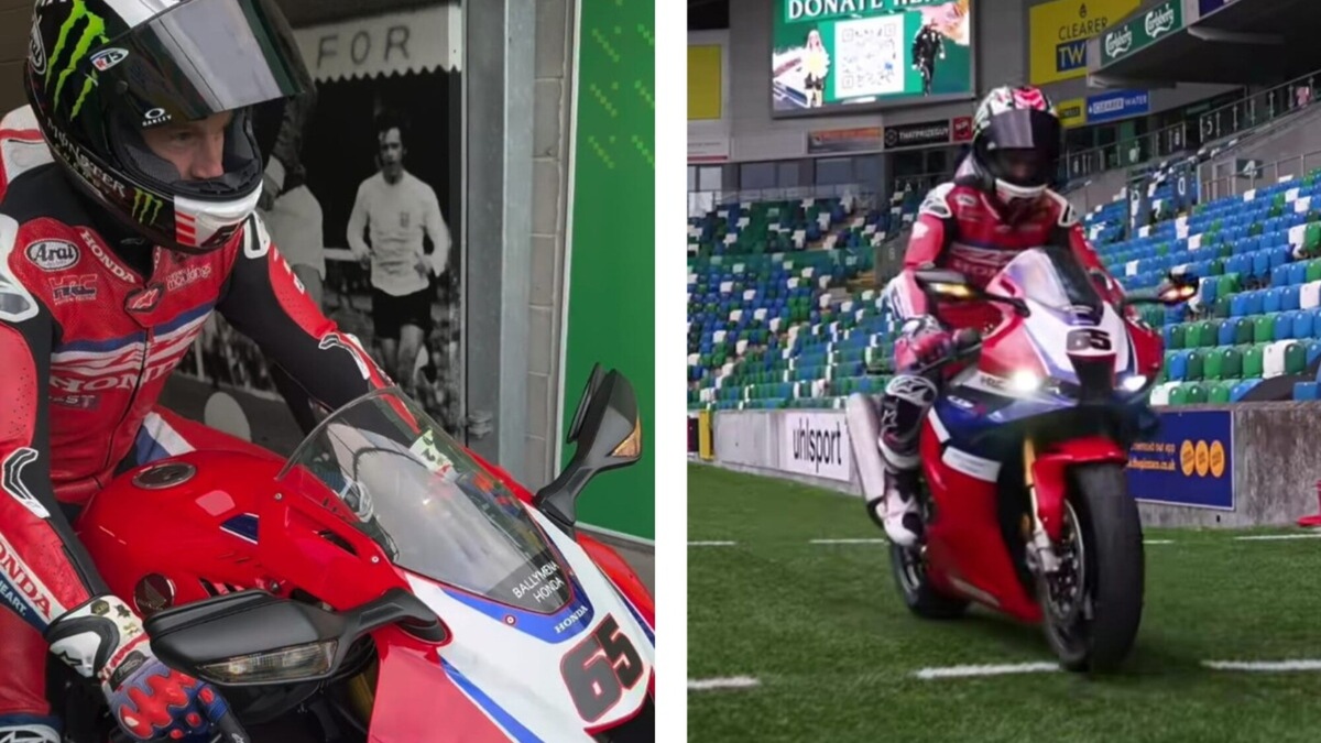 Jonathan Rea campione anche fuori dalla pista: sfila su una Honda per il cancro [VIDEO]